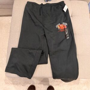 Disney Black sweatpants with Lightning McQueen Graphic from target